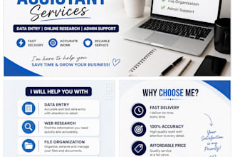 be your virtual assistant for data entry and online tasks