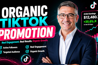 manage tiktok marketing and promotion for organic follower growth