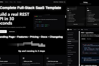 develop a full stack saas web application using next js react