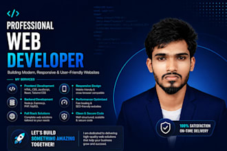build custom coded business website with SEO and animations