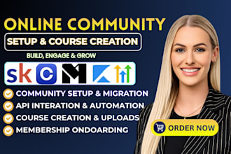 skool online community setup circle so online course ghl mighty network kajabi