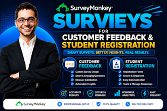 design surveymonkey surveys for customer feedback and student registration
