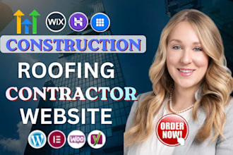 design hvac, roofing, plumbing, pressure wash, construction, contractor website