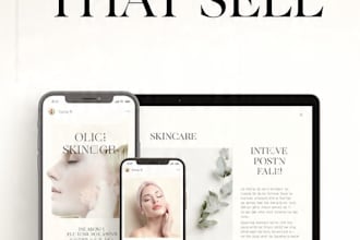 design luxury skincare instagram posts for beauty brands