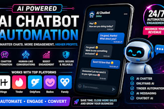 create ai onlyfans, fansly and tinder chat automation bots