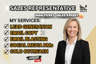 sales closer sales representative salesperson b2b leads online sales