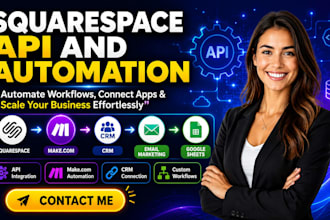 connect and automate your squarespace website with make and api integration