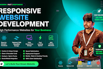 build a modern, responsive, SEO friendly website