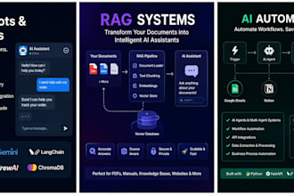 build ai chatbot, rag system, and custom gpt assistant