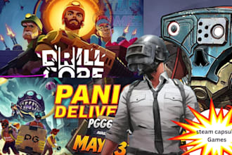 design steam capsule game banner