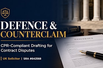 draft cpr compliant defence and counterclaim for UK contract disputes drafting