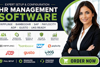 setup HR management software rippling bamboohr sap paylocity adp gusto ukg ready