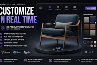 create an interactive 3d product configurator for your website