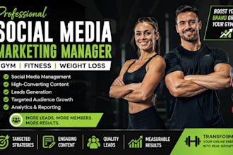 weight loss health fitness gym social media marketing manager leads generation