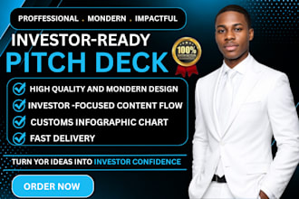 design and redesign a pitch deck and powerpoint design