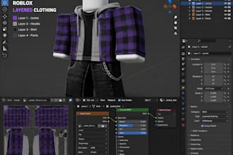model roblox layered clothing with proper cages