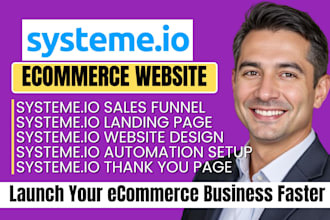 build systeme io ecommerce website, systeme io sale funnel systeme io automation