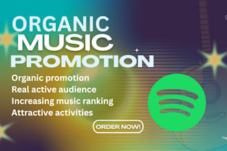do soundcloud music track promotion, spotify album promotion