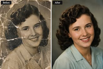restore old photos damaged photos professionally