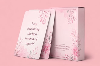 design affirmation cards, party card game and custom adult playing cards