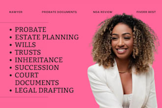 be estate planning attorney for prenups,asset protection,legal advice, pleadings