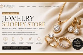 design jewelry shopify store fashion necklace store engagement jewelry website