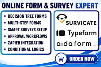 build typeform aidaform booking page survicate quiz analyzer feedback quill form