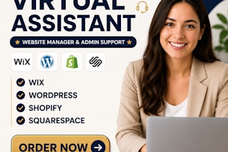 manage your wix website and provide admin support
