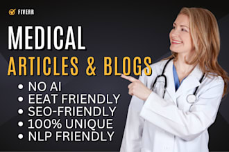 write medical articles and blogs for health websites