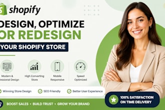 redesign, optimize, edit, design deutsch shopify website or dropshipping store