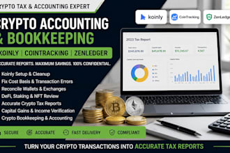 do crypto tax accounting and bookkeeping on koinly, cointracking and zenledger