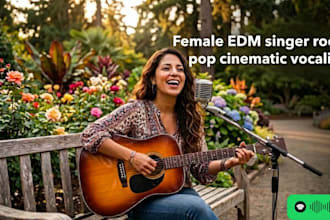 be your female edm vocals singer, rock pop cinematic vocalist
