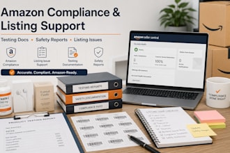 write amazon compliance, listing issues, product testing docs and safety report