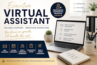 be your executive virtual assistant for business support