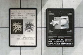 design a modern event poster or flyer
