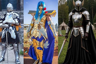 create custom cosplay armor eva foam suits costume wearable helmet mask sword