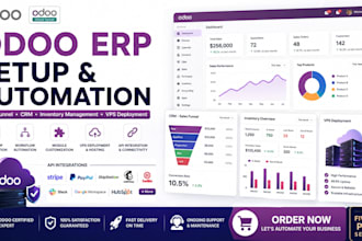 build erp odoo automation, dynamics 365 and netsuite, setup odoo with quickbooks