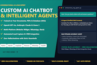 develop custom ai chatbot, chatgpt app, and ai assistant