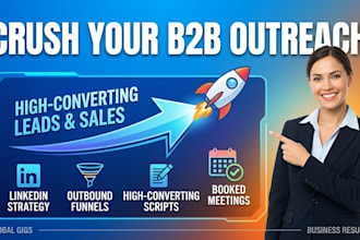 build a high converting b2b outbound lead generation and linkedin outreach