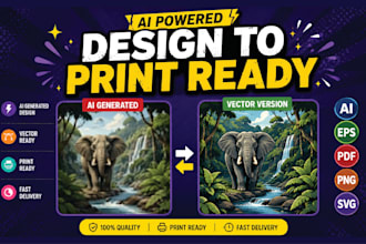 convert ai generate design to print ready file