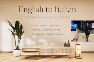 translate english to italian with a natural human touch