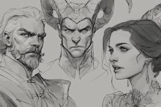 draw a sketch of any character you want