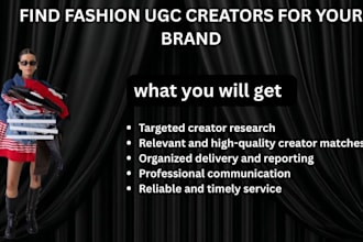 find fashion ugc creators for your brand