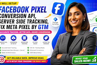 setup facebook pixel conversion API, server side tracking, fix meta pixel by GTM