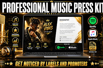 create a professional music press kit epk for your artist profile