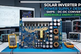 design solar inverter pcb, power supply and renewable energy circuits