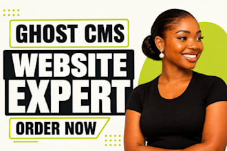 customize ghost cms website build ghost cms platform theme design blog post seo