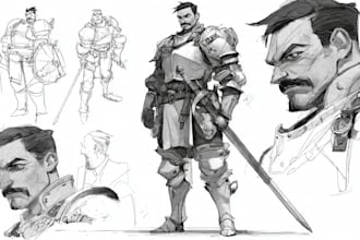 draw sketches with your character