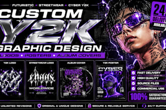 create custom y2k graphics for your brand