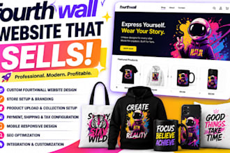 design fourth wall website setup fourthwall store setup fourthwall pod merch